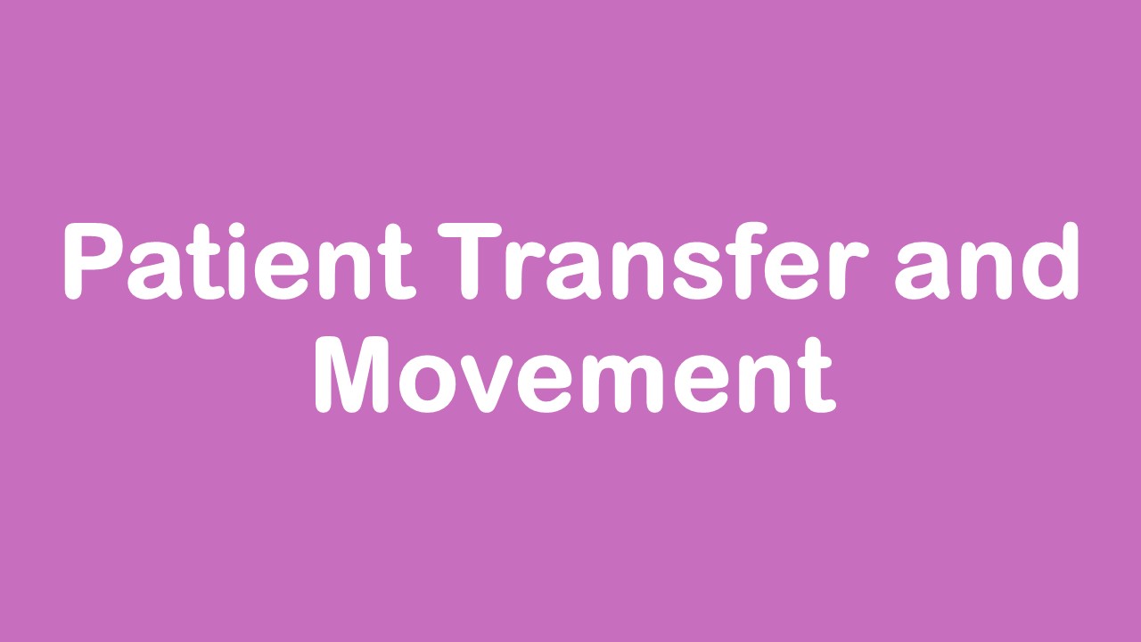 patient transfer and movement